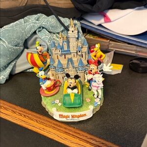 Disney Magic Kingdom Blue Castle Multi-Character Figurine
